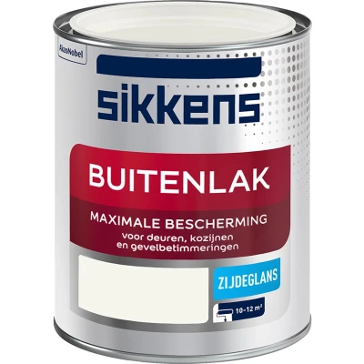 Afbeelding van sikkens buitenlak zijdeglans wit 0.75 l