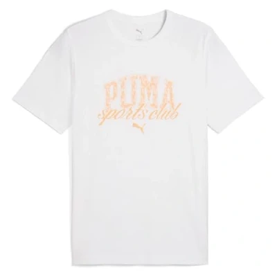 Afbeelding van Puma Class Graphic TEE Tshirt print, Heren, Maat: Medium, White