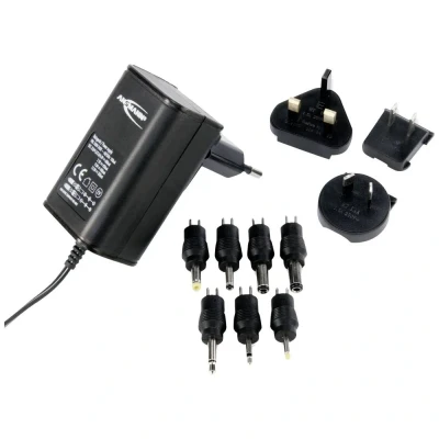 Afbeelding van Ansmann 1209 0000 Stekkernetvoeding, instelbaar 3 V/DC, 4.5 5 6 7.5 9 12 V/DC 600 mA 7.2 W