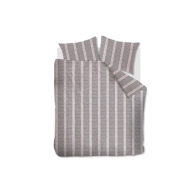 Afbeelding van Vtwonen Stip and Stripe dekbedovertrek Lits Jumeaux 240x200/220 Blush