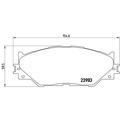 Afbeelding van Brembo Remblokset P 83 074