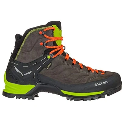 Afbeelding van Salewa, Ms Mountain Trainer Mid Gore tex, heren Trekking en wandelschoenen, Black/Sulphur Spring, 42 EU