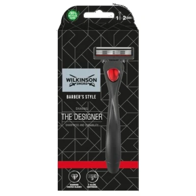 Afbeelding van Wilkinson Sword Barber&#039;s Style The Designer scheerapparaat met 5 messen, 1 handvat en 2 navulmesjes