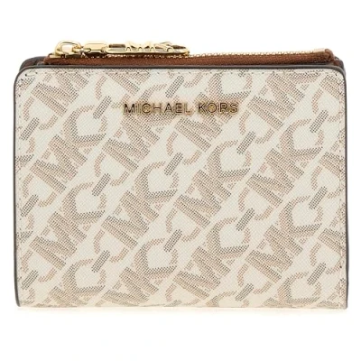 Afbeelding van Michael Kors Empire SNAP COIN Billfold Portemonnee, Dames, Maat: One Size, Vanilla/lugg