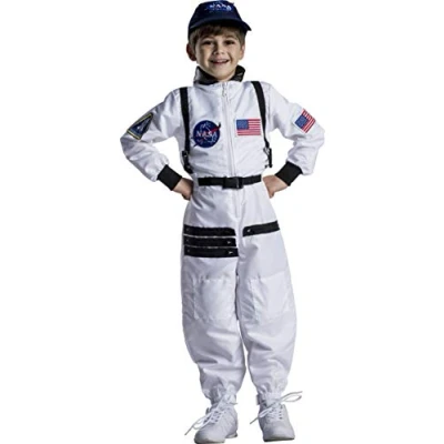 Afbeelding van Dress Up America Astronauten Kostuum Voor Kinderen NASA Wit Ruimtepak Jongens En Meisjes