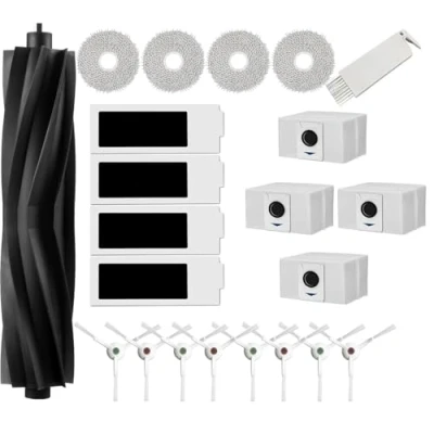 Afbeelding van JoyBros Accessoires voor Ecovacs DEEBOT T20 Omni, e 1 rubberen hoofdborstel, 4 filters HEPA, schoonmaakdoeken, 8 zijborstels, stofzakken