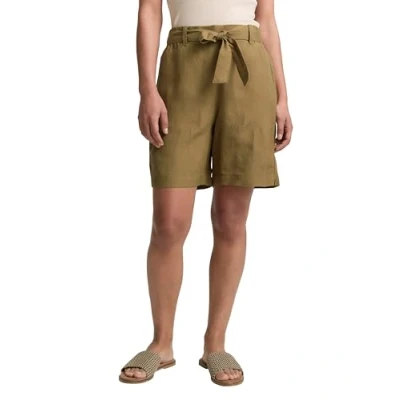 Afbeelding van TOM Tailor Loose Straight Bermuda Shorts, Dames, Maat: 40, Nutria olive