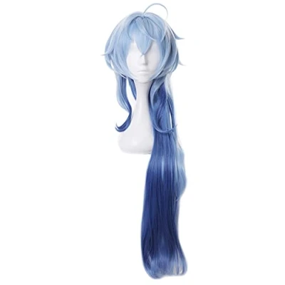 Afbeelding van HIROAKIYA Ganyu Wig, Genshin Impact Cosplay Wig with Cap, Length approx.95cm