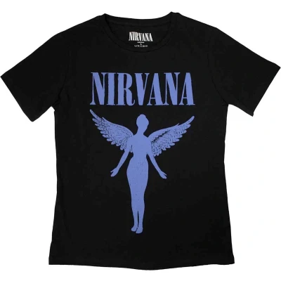 Afbeelding van Nirvana Angelic Blue Mono Dames T shirt L Zwart