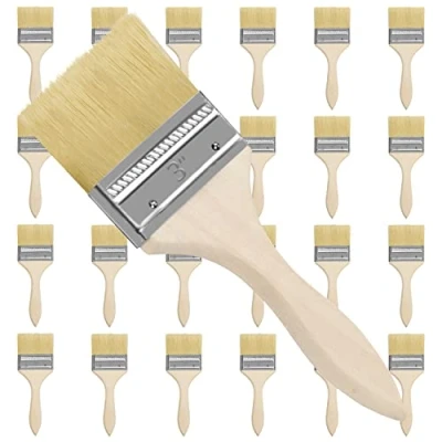 Afbeelding van Kurtzy 12 Pak Verfkwasten Kwast kop 76,2 mm &amp; Totale Maat 20 cm Geschikt Vieze Klusjes die Chip Painting, Siliconen, Gesso, Stainen, Vernissen en Lijmen Bevatten