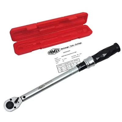 Afbeelding van FAMEX 10865 Professionele momentsleutel 1/2 inch (12,5 mm) aandrijving grootte 40 210 Nm meting in beide draairichtingen voor auto Suv Van