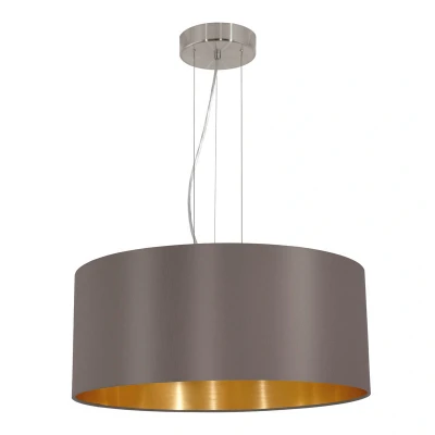 Afbeelding van Leen Bakker EGLO Hanglamp Maserlo Rond Cappuccinokleur/goudkleur Hanglampen Goudkleurig Staal