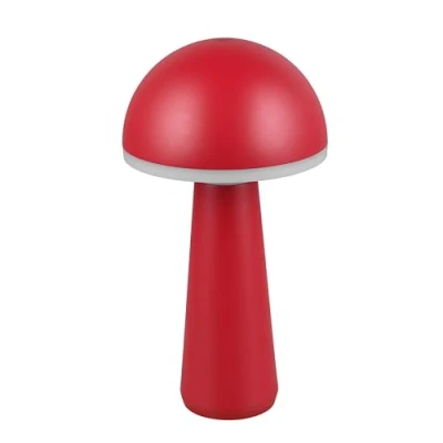 Afbeelding van Reality Leuchten Fungo R57716110 Led tafellamp voor buiten, metaal, rood, kunststof wit, incl. 2 Watt LED, dimbaar, lichtkleur instelbaar, laadstation