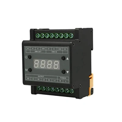 Afbeelding van DMX besturingseenheid met led triac dimmer, 220 V, 3 kanalen, dimbaar, signaal
