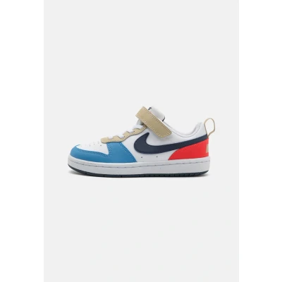 Afbeelding van Nike Sportswear Court Borough Recraft Unisex Sneakers laag voor kinderen, Maat: 34, White/thunder blue/light crimson/blue beyond