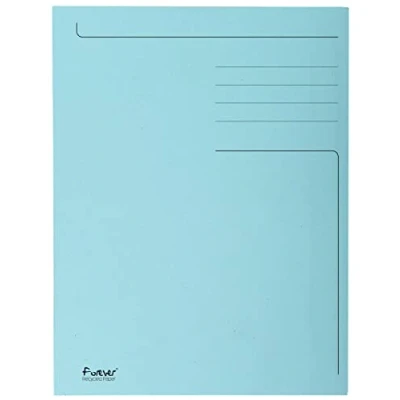Afbeelding van Exacompta dossiermap Foldyne ft 24 x 32 cm (voor A4), lichtblauw, pak van 50 stuks