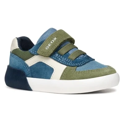 Afbeelding van Geox Sneakers laag voor kinderen, Maat: 24, Sage avio cf34b Leer en textiel