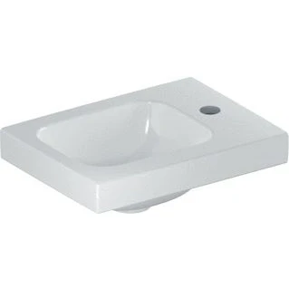 Afbeelding van Geberit icon light fontein 38x28cm zonder kraangat rechts en overloop keratect wit 501 830 00 4