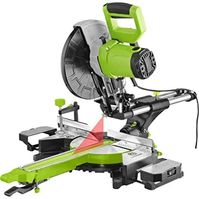 Afbeelding van Zipper Afkort en Verstekzaag met lasergeleider ZI KGS255DS 2000W Ø255mm