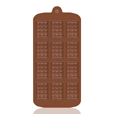 Afbeelding van JEJA chocoladevormen, siliconen onbreekbare Break Apart chocoladevormen voor chocolade, snoep, gelei, ijsblokjes