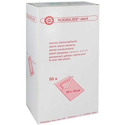 Afbeelding van Rudavlies steriel wondverband 20 x 10 cm 50 stuks
