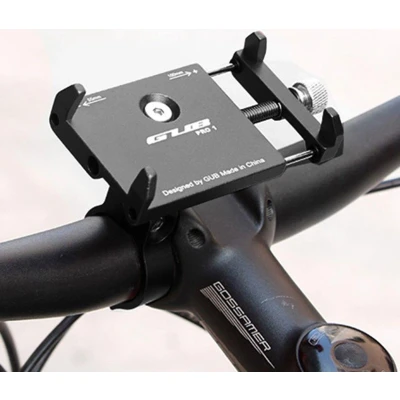 Afbeelding van GUB Pro 1 Telefoonhouder fiets Verstelbaar Universeel Aluminium Zwart