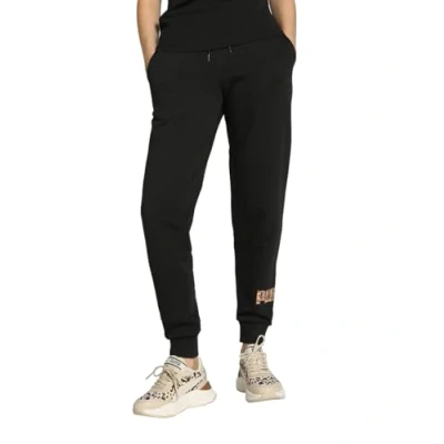 Afbeelding van Puma joggingbroek zwart/panterprint
