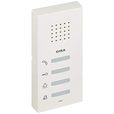 Afbeelding van Gira huisstation vry opbouw wit mat audio 125027