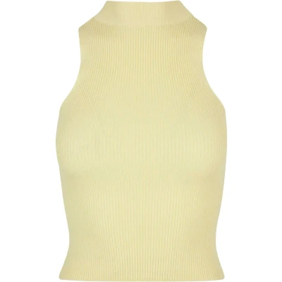 Afbeelding van Urban Classics Short Turtleneck Top, Dames, Maat: XXL, Softyellow
