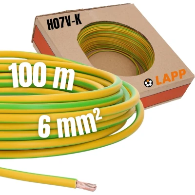 Afbeelding van Lapp Montagedraad H07V K 70 6mm² Groen/geel Per 100 mtr.