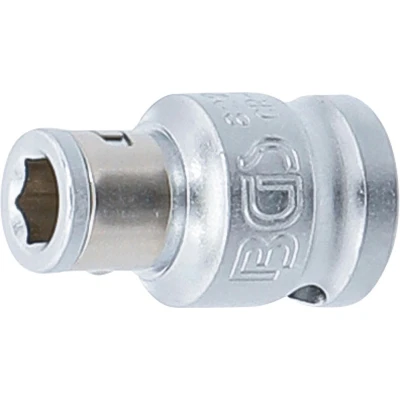 Afbeelding van BGS Bitadapter met blokkeerkogel binnenvierkant 3/8&quot; binnenzeskant 1/4&quot;