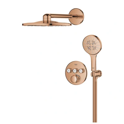 Afbeelding van Grohe grohtherm smartcontrol 3x comfortset 310 rond warm sunset 34863da0