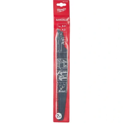 Afbeelding van Reciprozaagblad Sawzall Hout 275 Mm 6 Tpi (2 Stuks)
