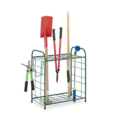 Afbeelding van Relaxdays tuingereedschapsrek tuingereedschap opbergen gereedschapsrek tuin organizer