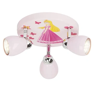 Afbeelding van Brilliant PRINCESS Kinder plafondspots Roze