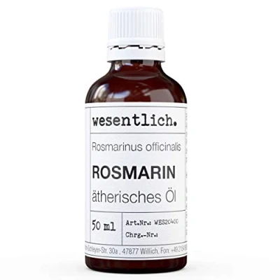 Afbeelding van Rozemarijnolie pure etherische olie van wesentlich. 100% natuurlijk uit het glazen flesje (50ml)