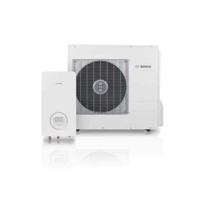 Afbeelding van Bosch Compress 3400i hybride warmtepomp (split) 6 kW set van buiten en