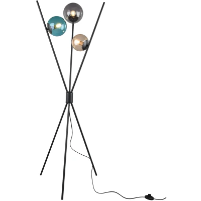 Afbeelding van TRIO Lance Vloerlamp Mat zwart excl. E14