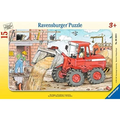 Afbeelding van Mein Bagger. Puzzle mit 15 Teilen