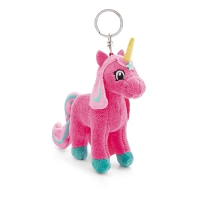Afbeelding van Sleutelhanger Lissy PONY Eenhoorn Antonia 10 cm roze Metgezel knuffeldierhanger met sleutelring Sleutelhouder voor sleutelkoord, tas, rugzak en meer