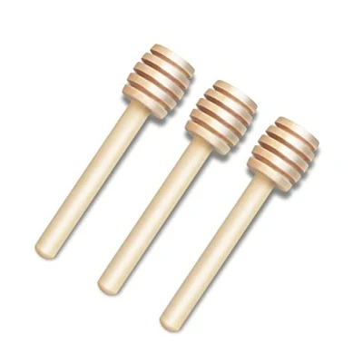 Afbeelding van DESIOLE Houten Honing Mengen Roerder 3 Stks Mini Dipper Sticks Lepel