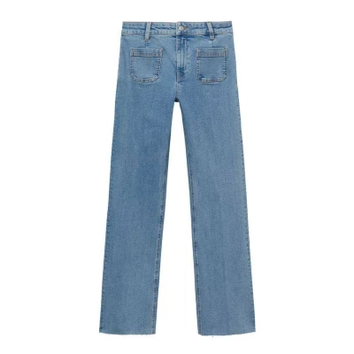 Afbeelding van Mango flared jeans light blue denim