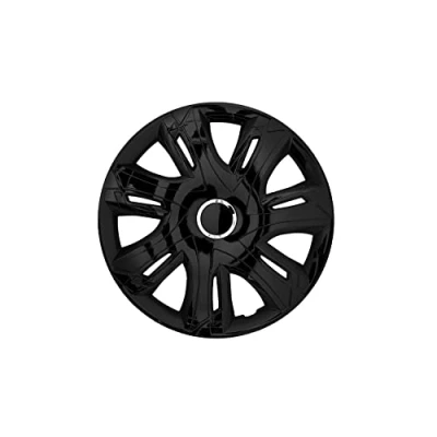 Afbeelding van NRM 15&quot; wieldoppen Supernova zwart gelakt 4 stuks