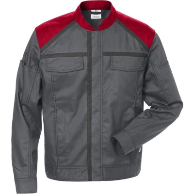 Afbeelding van Fristads Jack 4555 Stfp Grijs/Rood L