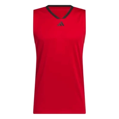 Afbeelding van ADIDAS Heren BASKETBALL LEGENDS TANK, team power red 2/black, S