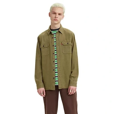 Afbeelding van Levi&#039;s Heren Shirts Non Denim Hemd, Z1707 Green Garment Dye, S