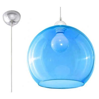 Afbeelding van Sollux Lighting Hanglamp BALL blauw