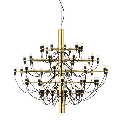 Afbeelding van Flos 209750 by Gino Sarfatti kroonluchter Ø100 transparant messing