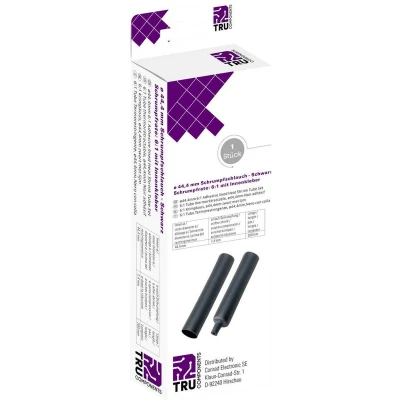 Afbeelding van TRU COMPONENTS T1904CA049 Krimpkous met lijm Zwart 44.40 mm 7.40 Krimpverhouding:6:1 1 stuk(s)