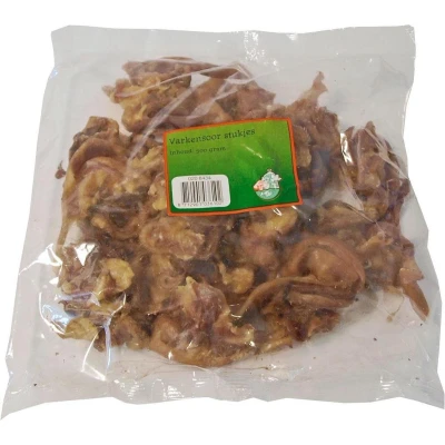 Afbeelding van Natuurlijke Snack varkensoorschelpen 500g in zak Gebr de boon